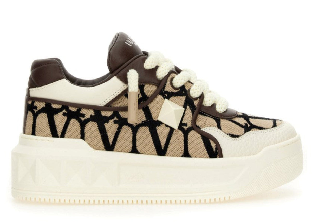 Valentino Garavani One Stud White Brown