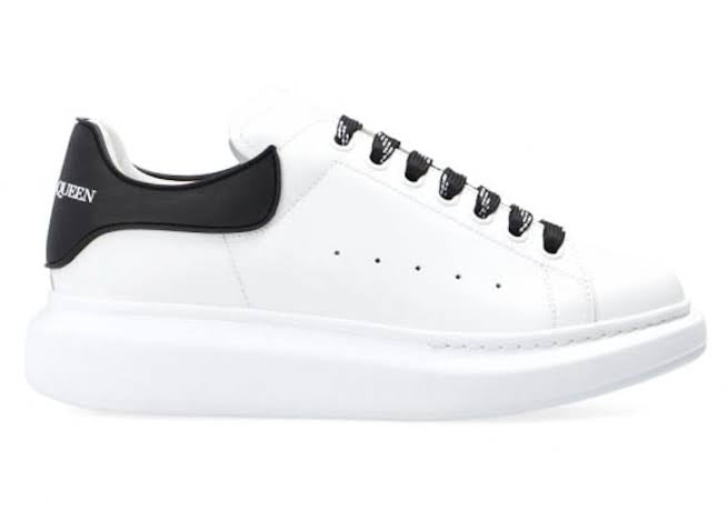 Alexander McQueen White Black Laces