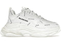 Balenciaga Triple S White Black (Logo)