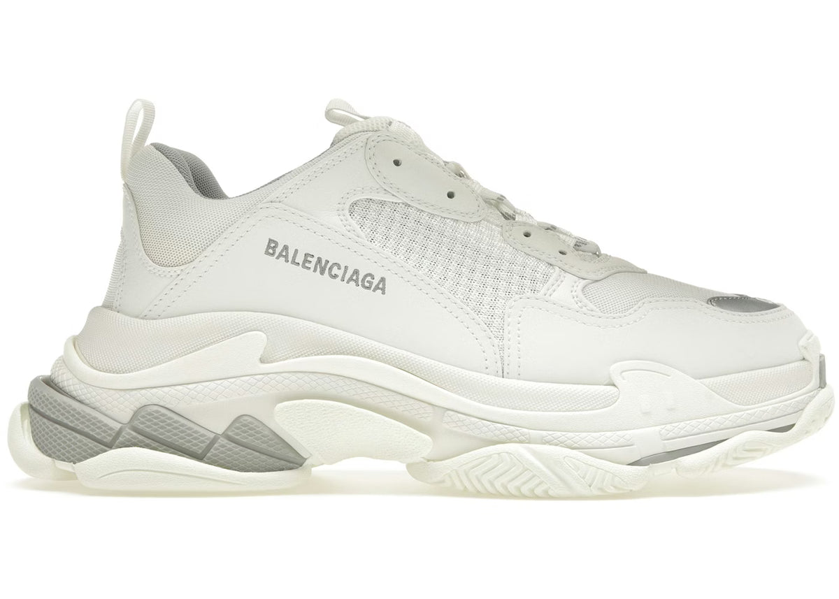 Balenciaga Triple S White Silver