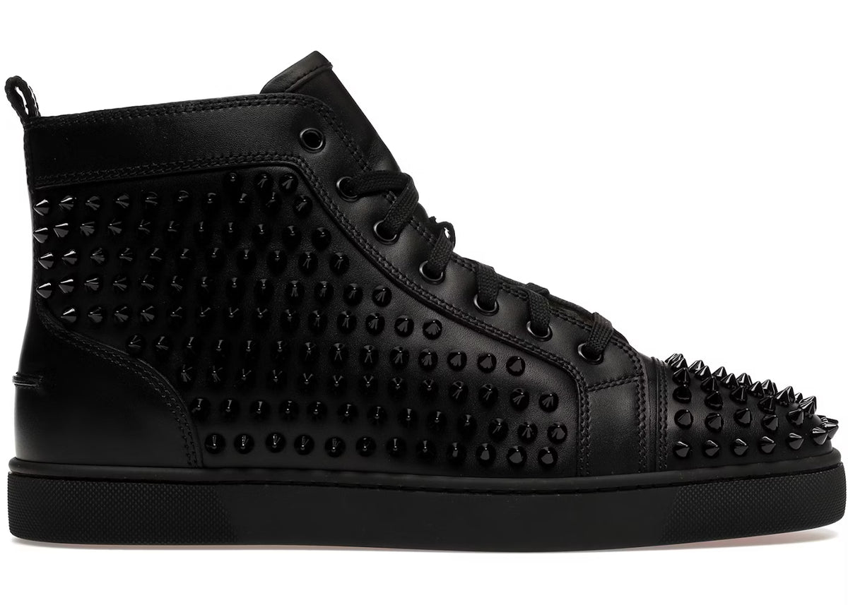 Christian Louboutin High Full Black Spikes
