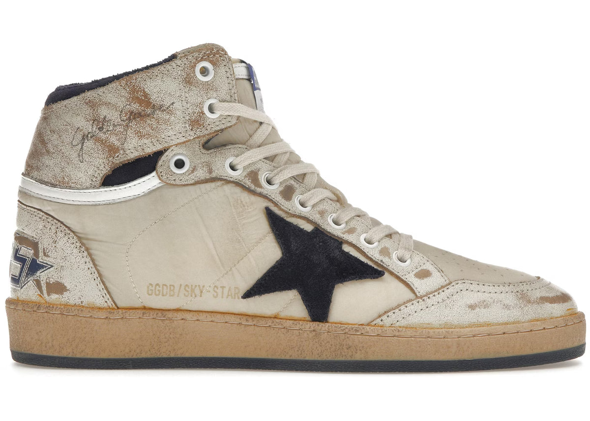 Golden Goose White Dark Blue High