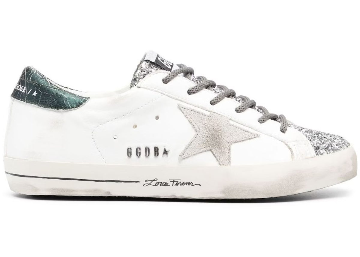 Golden Goose Love Forever White Silver
