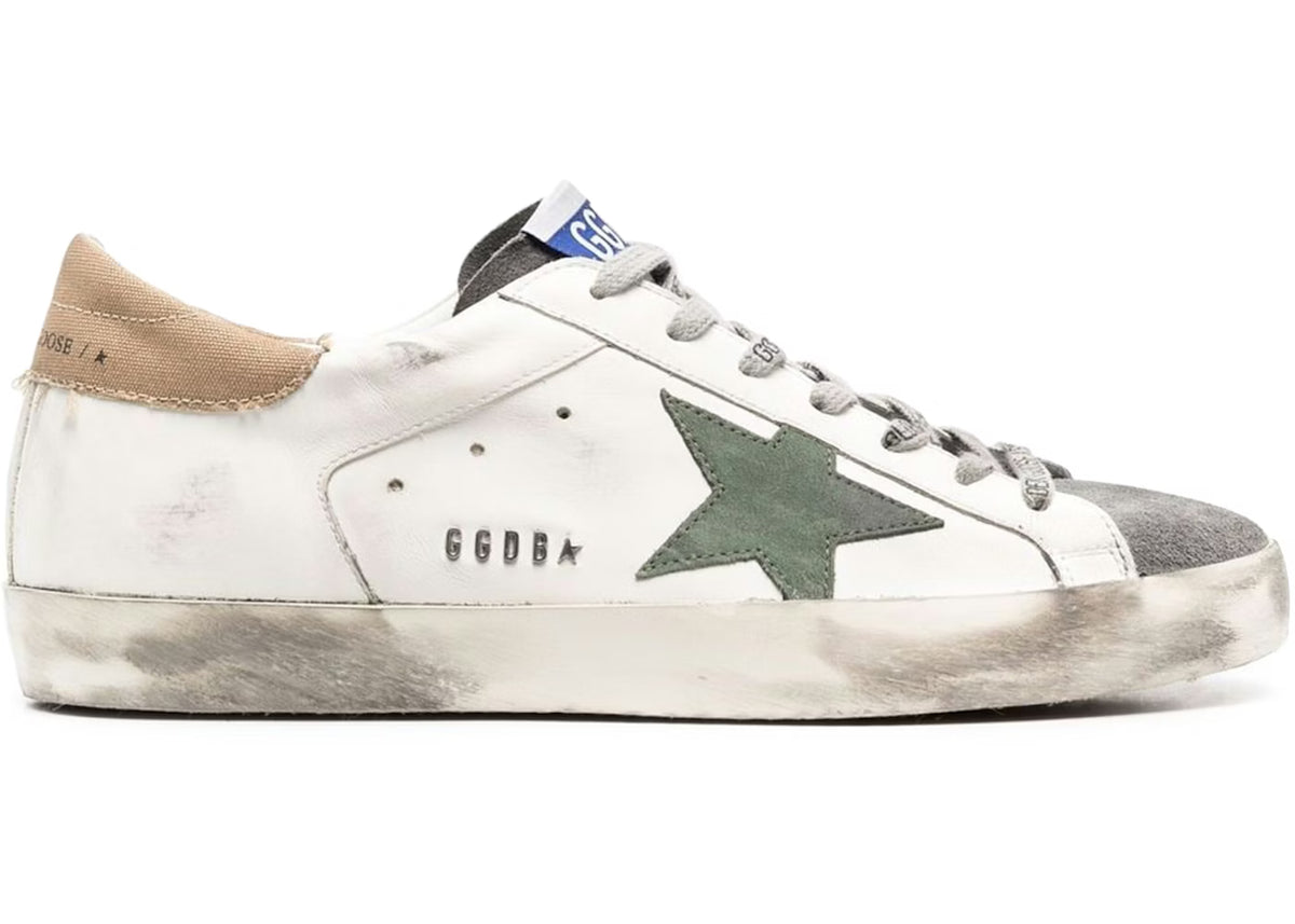 Golden Goose White Beige Green