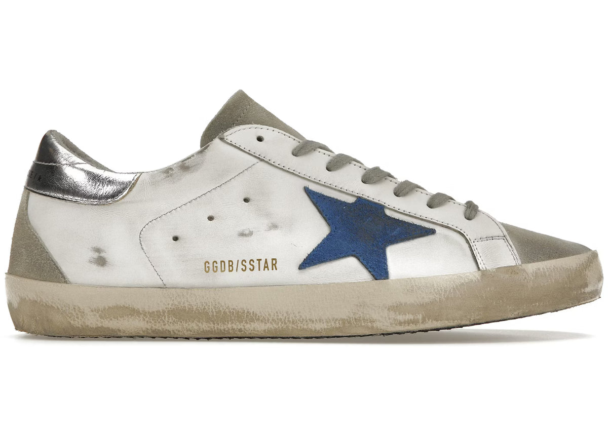 Golden Goose White Electric Blue Silver