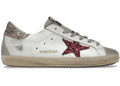 Golden Goose White Red Glitter