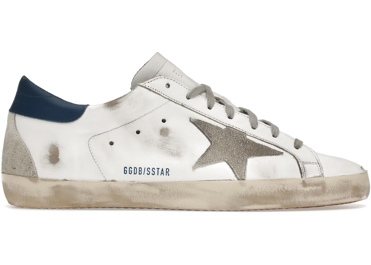 Golden Goose White Royal Blue