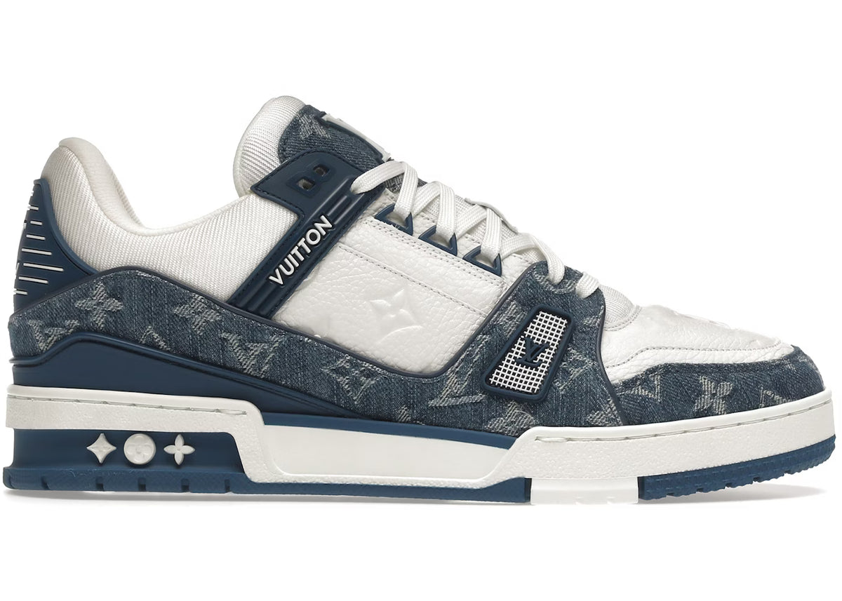Louis Vuitton Trainer White Blue
