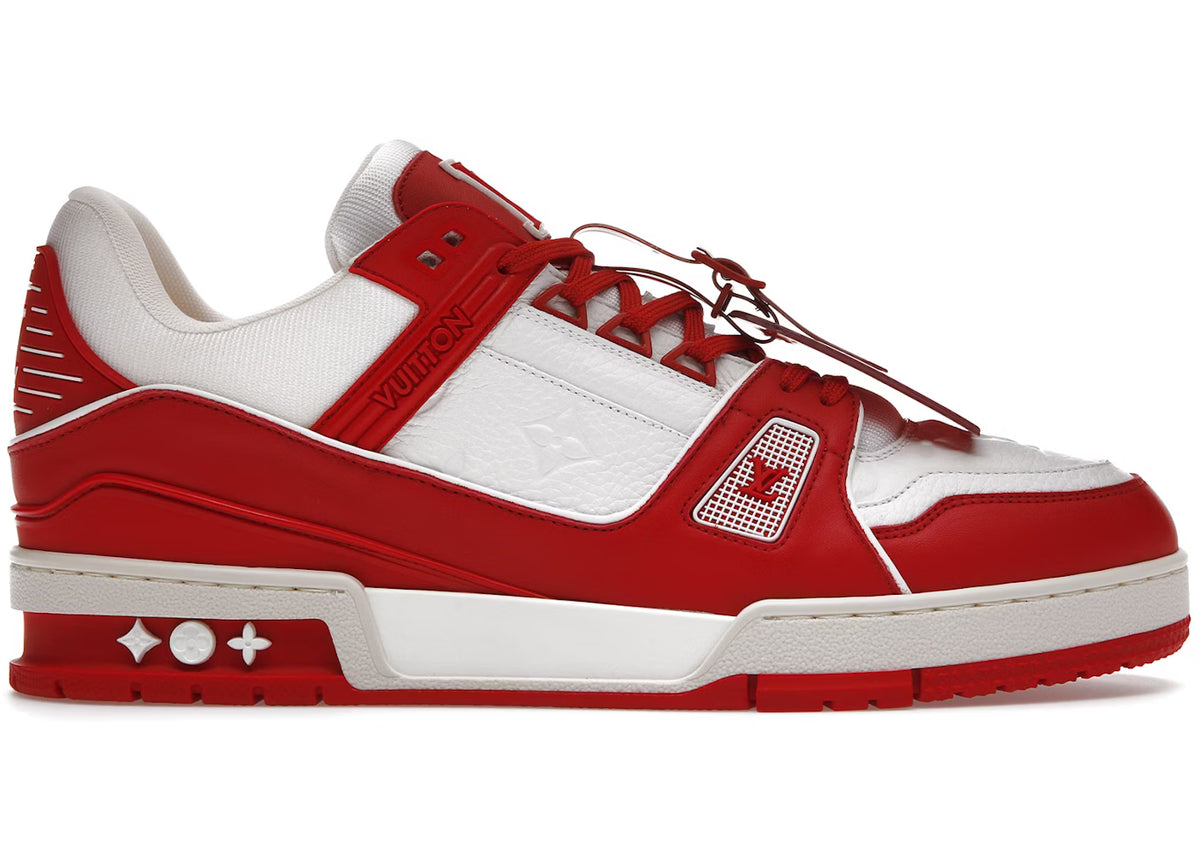 Louis Vuitton Trainer White Red