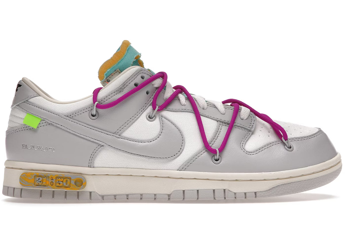 Off White x Nike Dunk Low Lot 21