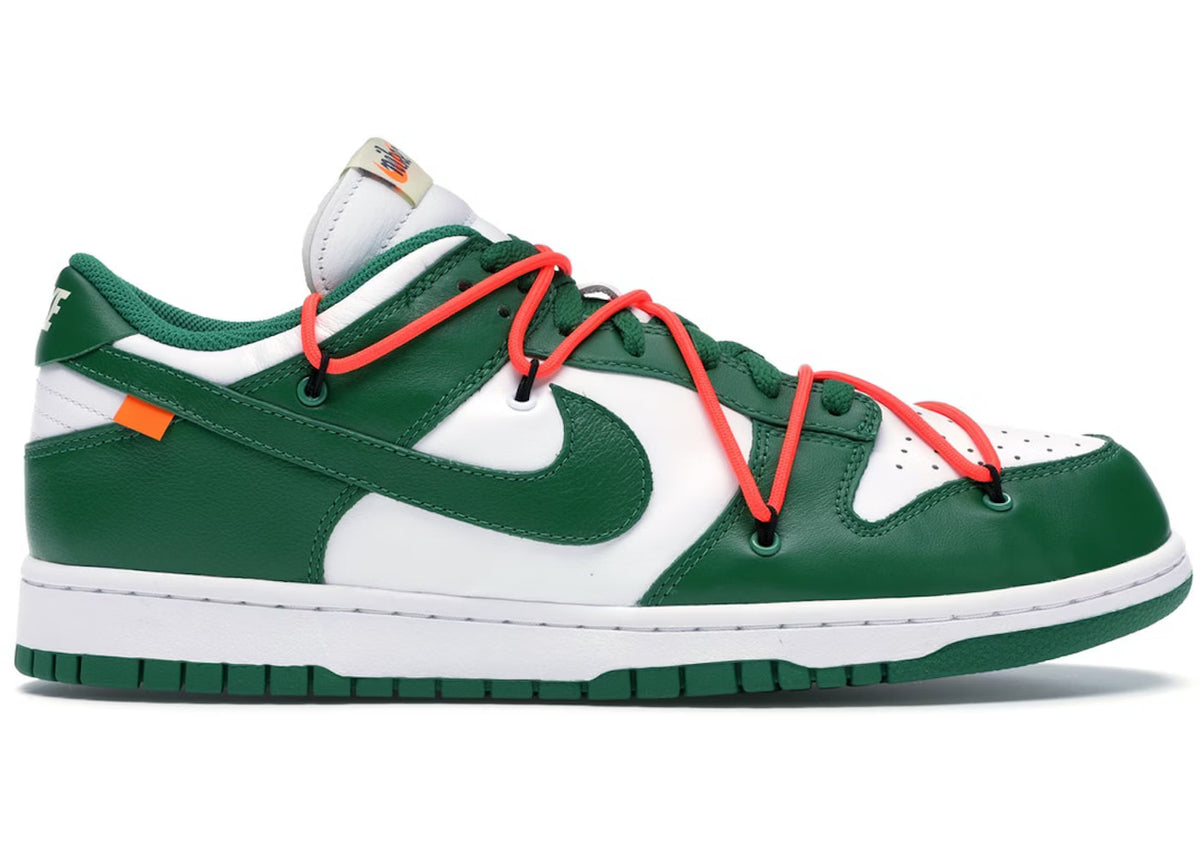 Off White x Nike Dunk Low Pine Green