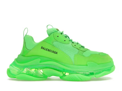 Balenciaga Triple S Neon Green (Clear Sole)